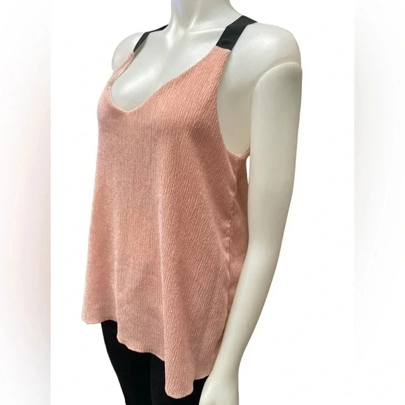 Isle By Melis Kozan Pink Wide Strap Lined Tank Top Size  Small - Picture 2 of 10